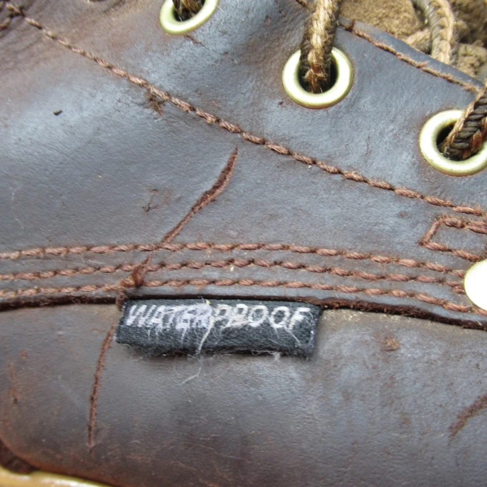 Carolina Work Boots Mens 7.5‎ D Brown Waterproof Leather Hard Toe Lace-Up VTG